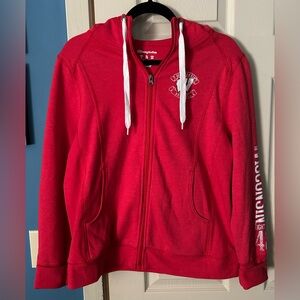 Wisconsin Badgers Champion Hooded Zip-up sweatshirt NEW Size Large Unisex